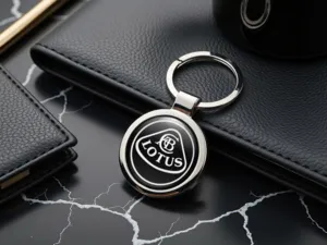 Lotus Edel Schlüsselanhänger Glänzend Metall Legierung